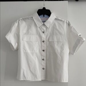 Karl Lagerfeld White Kids Button Down Shirt